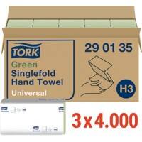 Tork 
Universal Papieren handdoek Groen Papier 60 Stuks à 200 Vellen