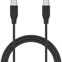 XLayer Colour Line USB-C-kabel USB-C Male naar USB-C USB-C male Zwart 1 m