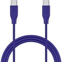 XLayer Colour Line USB-C-kabel USB-C Male naar USB-C USB-C male Blauw 1 m
