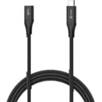 Câble d'extension USB XLayer USB-C Mâle vers USB-C Femelle Noir 1,5 m