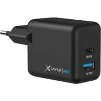 Chargeur XLayer 38 W 1 USB-C 30 W, 1 USB-A Quick Charge 18 W Noir