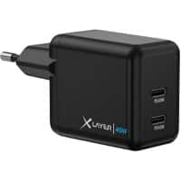 XLayer Oplader 45W 2 x USB-C PD45W Zwart