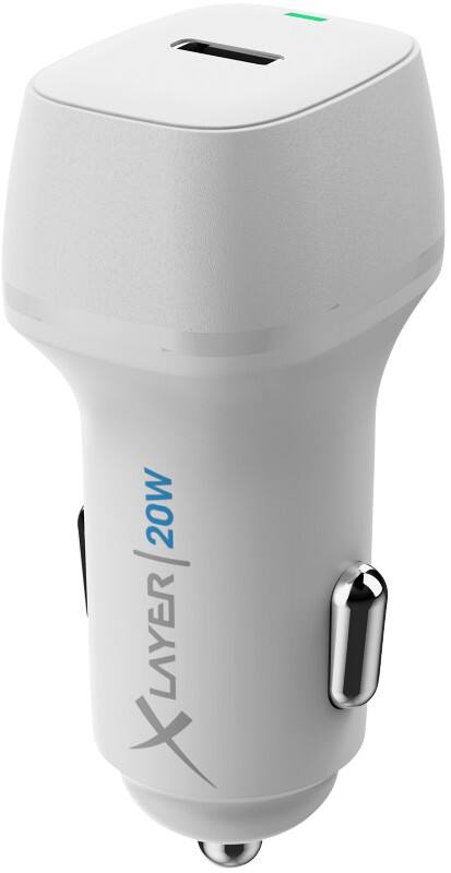 XLayer USB-auto-oplader 20W 1 x USB-C 20W Wit