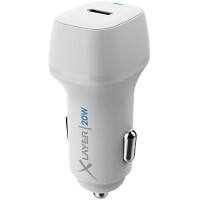 Chargeur de voiture USB XLayer 20 W 1 USB-C 20 W Blanc