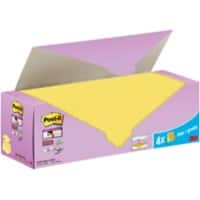 Z-Notes Super Sticky Post-it 76 x 76 mm Jaune canari 24 blocs de 90 feuilles Pack économique 20+4 GRATUITS