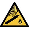 Djois Veiligheidsbord Waarschuwing: gascilinder onder druk Klevend, schroeven PP (Polypropeen) 15 (B) x 0,14 (H) cm