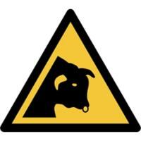 Djois Veiligheidsbord Waarschuwing: stier Klevend, schroeven PP (Polypropeen) 20 (B) x 0,14 (H) cm