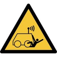 Djois Veiligheidsbord Waarschuwing: op afstand bestuurbare machine Klevend, schroeven PP (Polypropeen) 20 (B) x 0,14 (H) cm