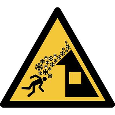 Panneau de sécurité Djois Avalanche de toit Adhésif, à visser PP (Polypropylène) 15 (l) x 0,14 (h) cm