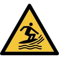 Djois Veiligheidsbord Waarschuwing: surfgebied Klevend, schroeven PP (Polypropeen) 15 (B) x 0,14 (H) cm