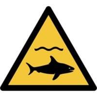 Panneau de sécurité Djois Requin Adhésif, à visser PP (Polypropylène) 20 (l) x 0,14 (h) cm