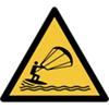 Panneau de sécurité Djois Kitesurfers Adhésif, à visser PP (Polypropylène) 15 (l) x 0,14 (h) cm