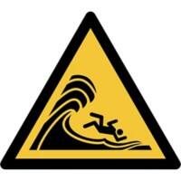 Panneau de sécurité Djois Mer agitée ou vagues déferlantes Adhésif, à visser PP (Polypropylène) 15 (l) x 0,14 (h) cm