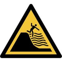 Djois Veiligheidsbord Waarschuwing: steil aflopende strandbodem Klevend, schroeven PP (Polypropeen) 15 (B) x 0,14 (H) cm