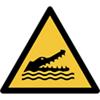 Panneau de sécurité Djois Crocodiles Adhésif, à visser PP (Polypropylène) 20 (l) x 0,14 (h) cm