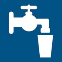 Djois Veiligheidsbord Drinkwaterpunt Klevend, schroeven PP (Polypropeen) 15 x 0,14 cm 3 Stuks