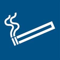 Panneau de sécurité Djois Espace fumeurs Adhésif, à visser PP (Polypropylène) 10 (l) x 0,14 (h) cm
