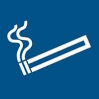 Panneau de sécurité Djois Espace fumeurs Adhésif, à visser PP (Polypropylène) 20 (l) x 0,14 (h) cm