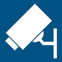 Djois Veiligheidsbord Pictogram Camerabeveiliging Klevend, schroeven PP (Polypropeen) 20 x 0,14 cm 3 Stuks