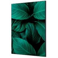 Cadre tissu SHOWDOWN Botanical Leaves Multicolore Aluminium