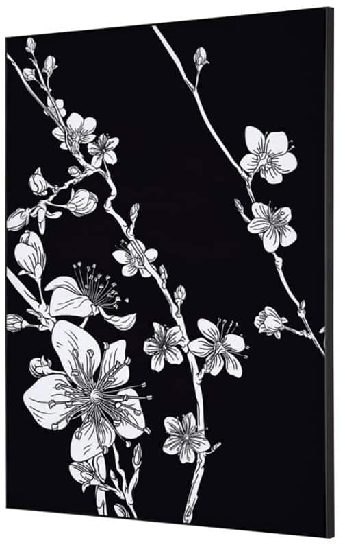 Cadre tissu SHOWDOWN Japanese Blossom Multicolore Aluminium