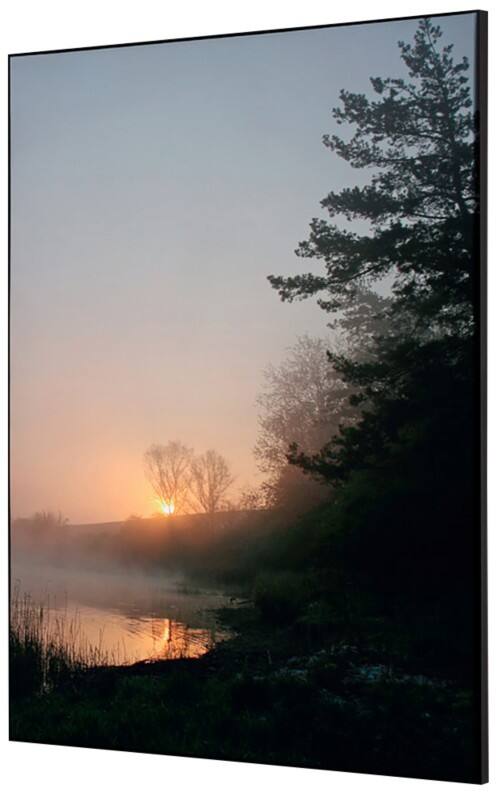 SHOWDOWN Forest Sunrise Textielen Wanddecoratie Multikleur Aluminium