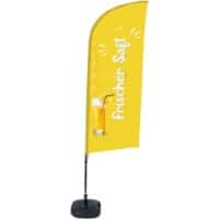 Drapeau publicitaire SHOWDOWN Fresh Juice Droit 330 x 89 cm Simple Aluminium