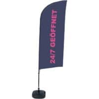 Drapeau publicitaire SHOWDOWN Open Droit 330 x 89 cm Simple Aluminium