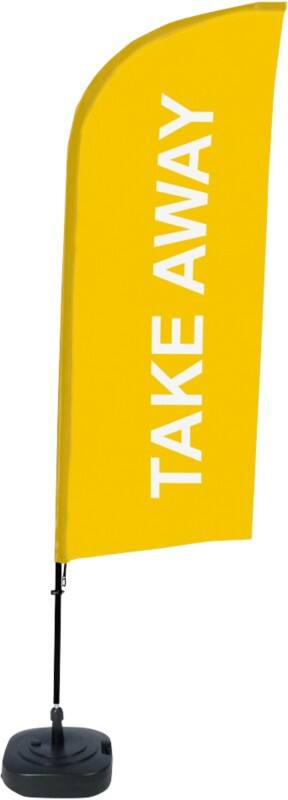Drapeau publicitaire SHOWDOWN Take Away Droit 330 x 89 cm Simple face Aluminium