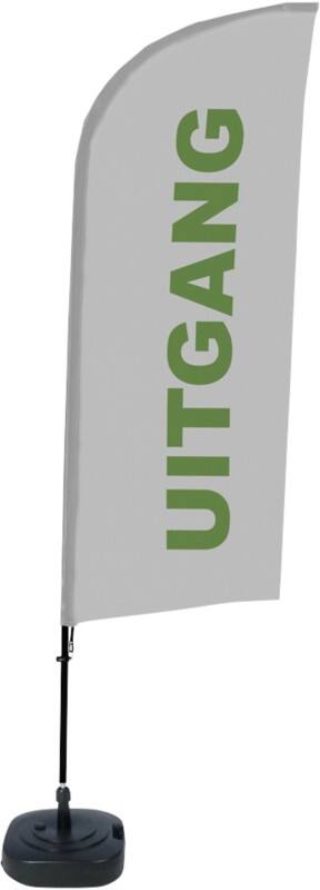 Drapeau publicitaire SHOWDOWN Exit Droit 330 x 89 cm Simple face Aluminium