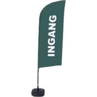 Drapeau publicitaire SHOWDOWN Entrance Droit Gris 330 x 89 cm Simple Aluminium