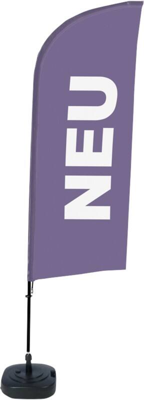 Drapeau publicitaire SHOWDOWN New Droit 330 x 89 cm Simple face Aluminium