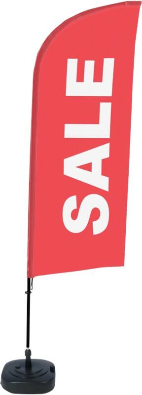 Drapeau publicitaire SHOWDOWN Sale Droit 330 x 89 cm Simple face Aluminium