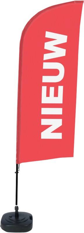 Drapeau publicitaire SHOWDOWN New Droit 330 x 89 cm Simple face Aluminium