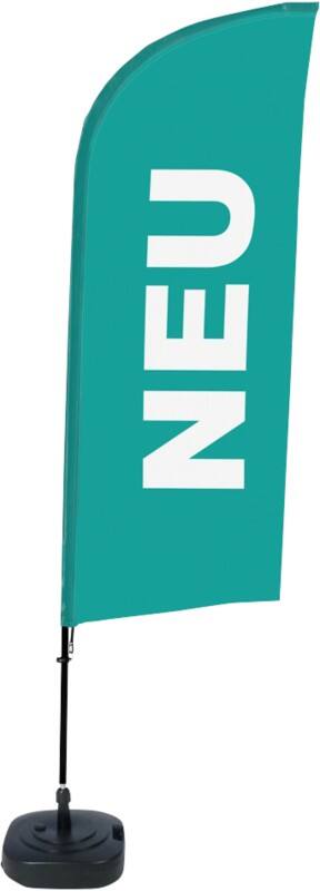 Drapeau publicitaire SHOWDOWN New Droit 330 x 89 cm Simple face Aluminium