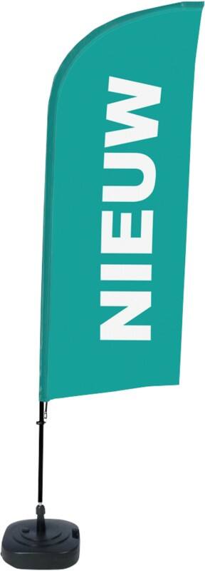 Drapeau publicitaire SHOWDOWN New Droit 330 x 89 cm Simple face Aluminium