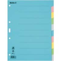 Biella Blanco Blanco tabbladen A4 Kleurenassortiment 10 tabs Karton