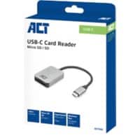 ACT USB-C-kaartlezer voor SD en micro SD, SD 4,0 UHS-II