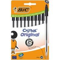 BIC Cristal Original Balpen Zwart 0,4 mm 10 Stuks