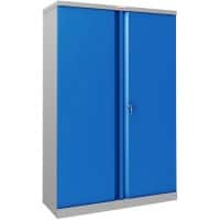 Armoire à portes battantes Phoenix SCL Series Acier 3 étagères 915 x 370 x 1400 mm Bleu, gris