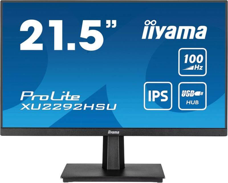 iiyama ProLite 54,6 cm (21,5") IPS Monitor XU2292HSU-B6 Zwart