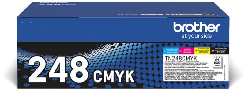 Toner Brother TN-248VAL D'origine Noir, Cyan, Magenta, Jaune Multipack 4 Unités