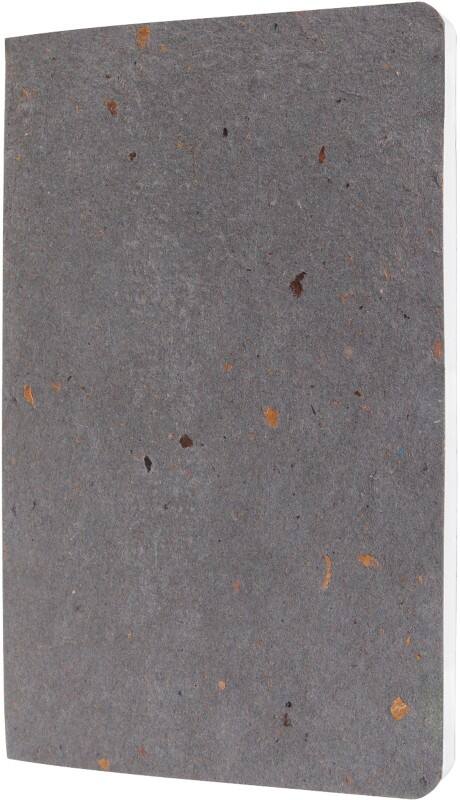 Sigel ReUp Schrijfblok A5 Gelinieerd Zelfklevend zijdelings gebonden Koffieboondoppen Zachte Kaft Donkergrijs Niet geperforeerd 100 Pagina's