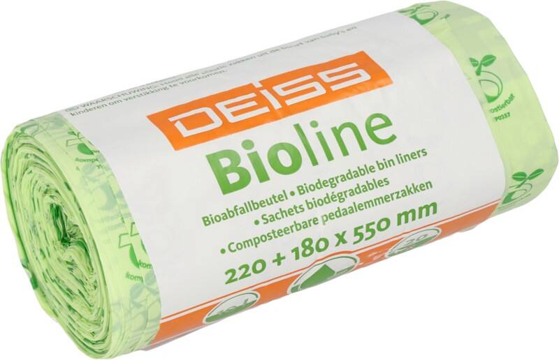 DEISS Bioline Vuilniszakken 10 l Groen 20 Stuks