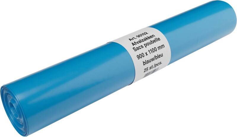 DEISS Vuilniszakken 140 l Blauw 25 Stuks