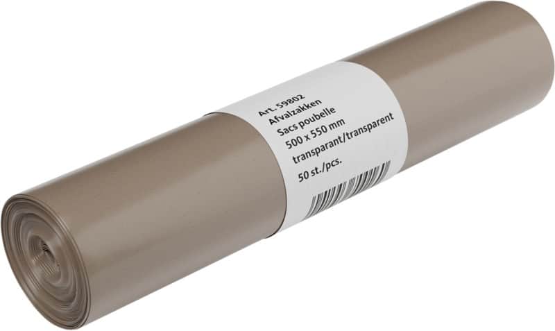 Sac-poubelle DEISS 25 L Transparent 50 unités