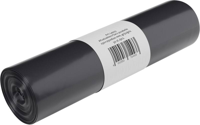 Sac-poubelle DEISS 33 L Gris 50 unités