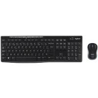Logitech Toetsenbord en muis Draadloos AZERTY Zwart MK270