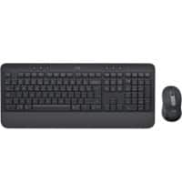 Clavier et souris Logitech Business Sans fil QWERTY Avec Bluetooth Graphite MK650