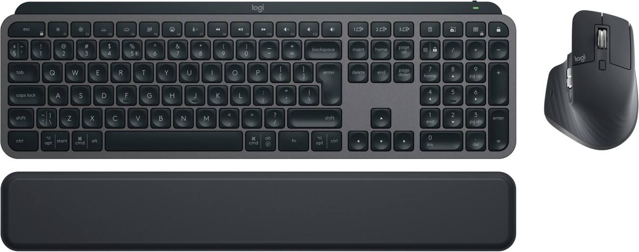 Logitech Toetsenbord en muis Draadloos QWERTY Met bluetooth Grafiet 920-011614